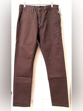 NWOT Levi's Brown and White 505 Straight-Leg Pants 30x32